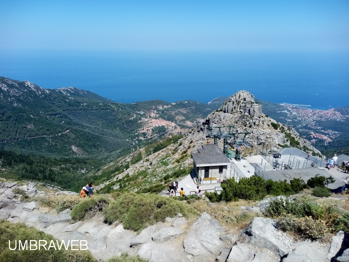 isola d'Elba Monte Capanne vista panoramica dalla vetta